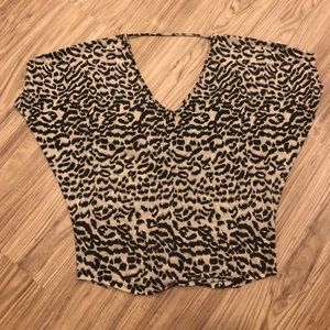 Express animal print top
